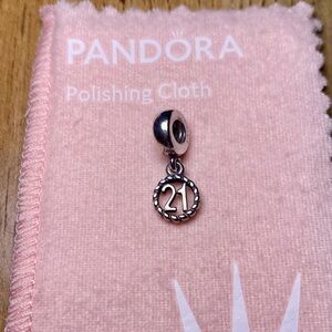 Pandora “21st Celebration” Dangle Charm- S925 ALE